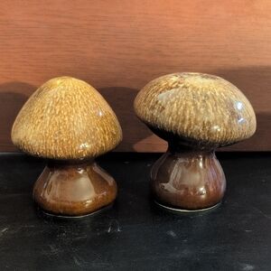 Vintage Mushroom Salt And Pepper Shakers